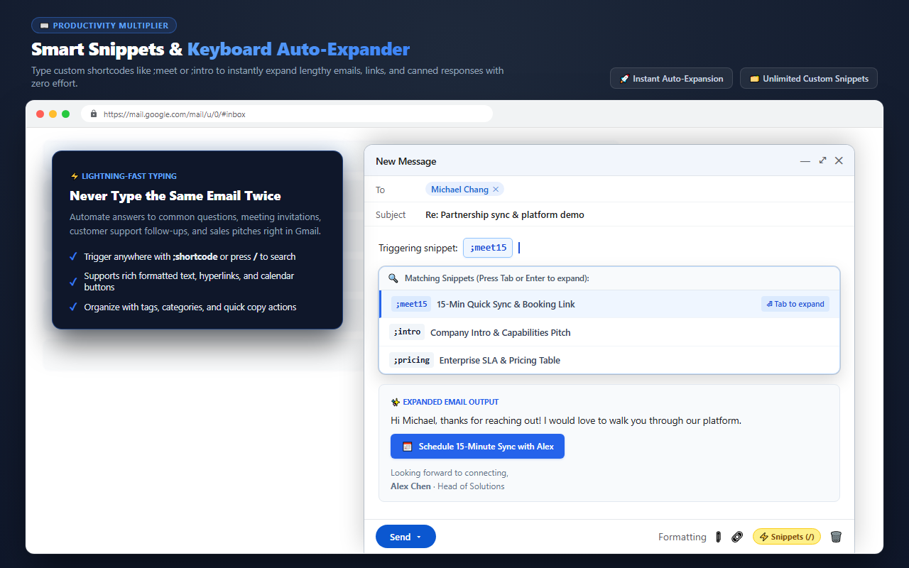 Smart snippets